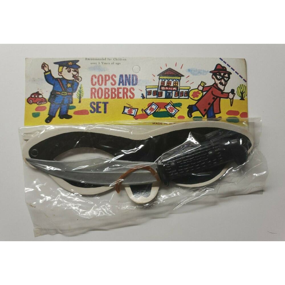 Vintage‎ 1960's Dime Store Cops and Robbers Set NOS Hong Kong
